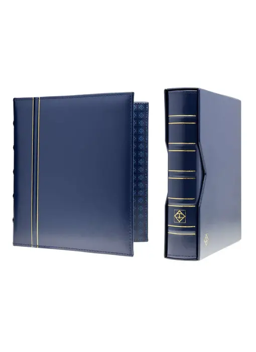 Ringbinder Optima In Classic Design Incl. Slipcase Blue