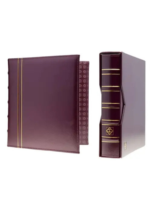 Ringbinder Optima In Classic Design Incl. Slipcase Red