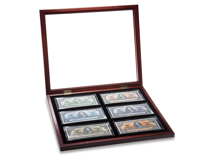 Lighthouse Showcase For 6 Banknotes Including Capsules