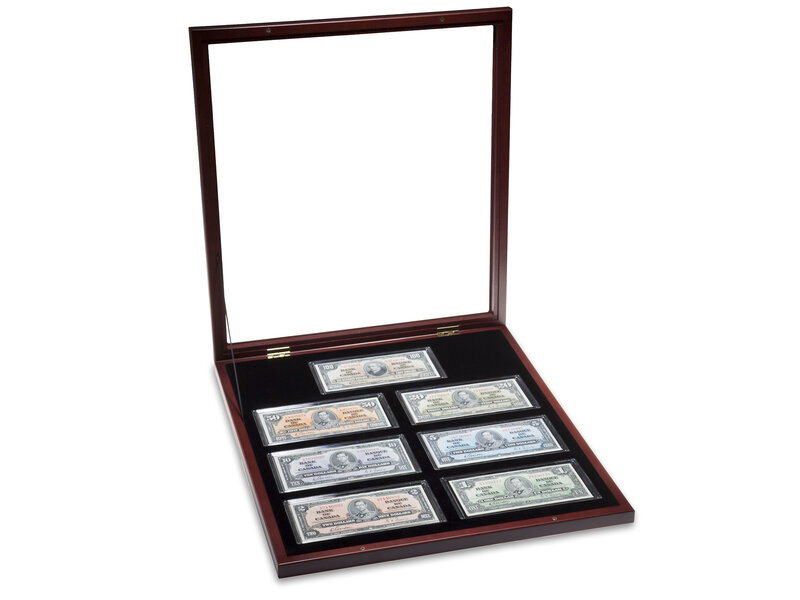 Lighthouse Showcase For 7 Banknotes Including Capsules
