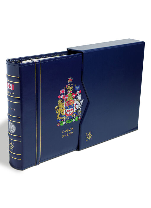 Vista Canada Album 50 Cents 1870 - To Date Incl. Slipcase 8 Blank Pages