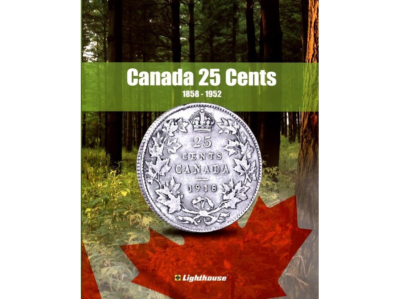 Lighthouse Vista Book Canada 25 Cent Vol. 1 1858 - 1952