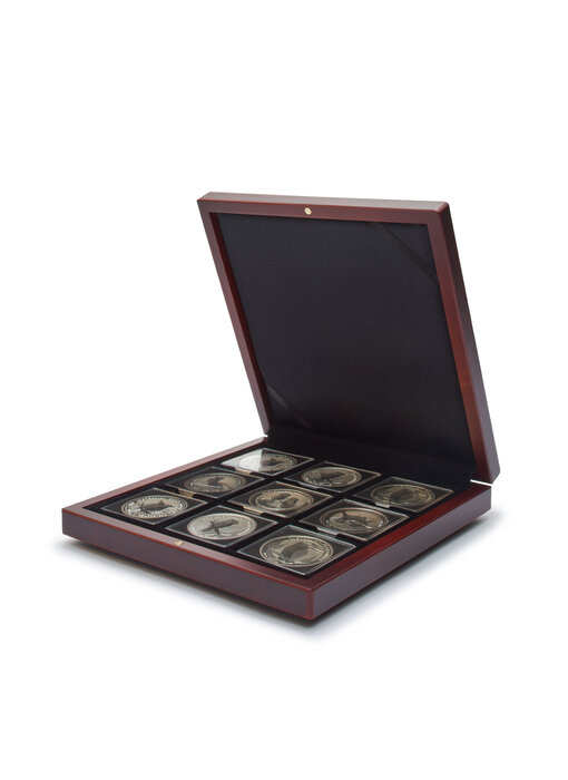 Small Coin Box Volterra With 9 Square Spaces 50X50 MM