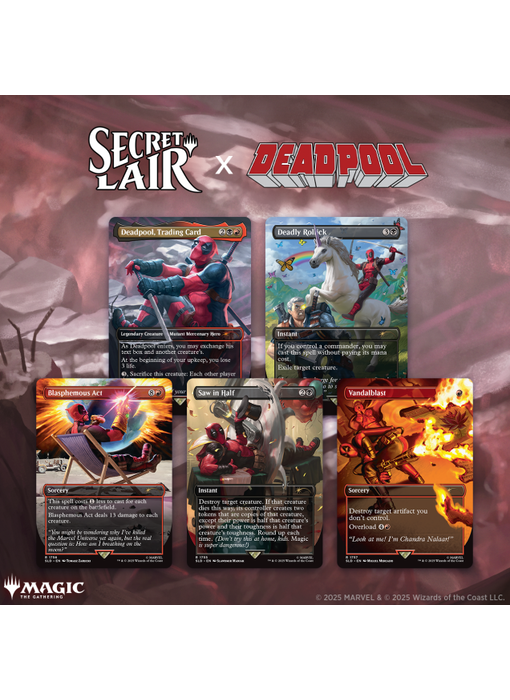 MTG Secret Lair x Marvel's Deadpool