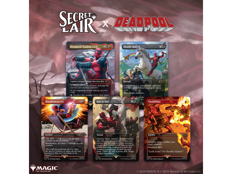 Magic The Gathering MTG Secret Lair x Marvel's Deadpool