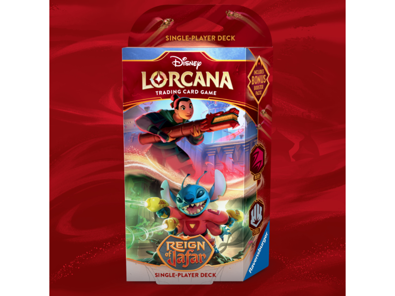 Ravensburger Disney Lorcana Reign of Jafar - Starter Deck Ruby/Steel (EN)