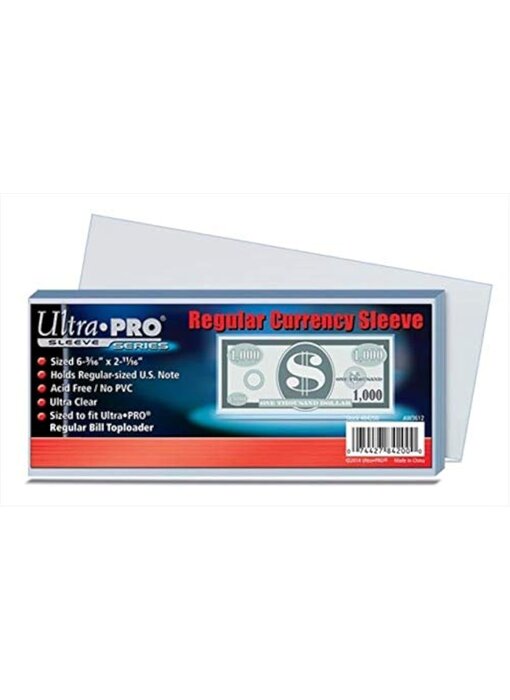 Ultra Pro Sleeves Currency Regular 100ct
