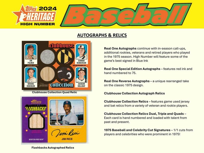 Topps 2024 Topps Heritage High Number Baseball Blaster Value Box