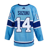 Nick Suzuki Montreal Canadiens Adidas 2022 Reverse Retro Jersey Autographed