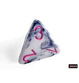Chessex Gemini 7-Die Black-White / Pink Chessex Dice (CHX26469)