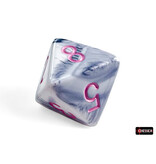 Chessex Gemini 7-Die Black-White / Pink Chessex Dice (CHX26469)
