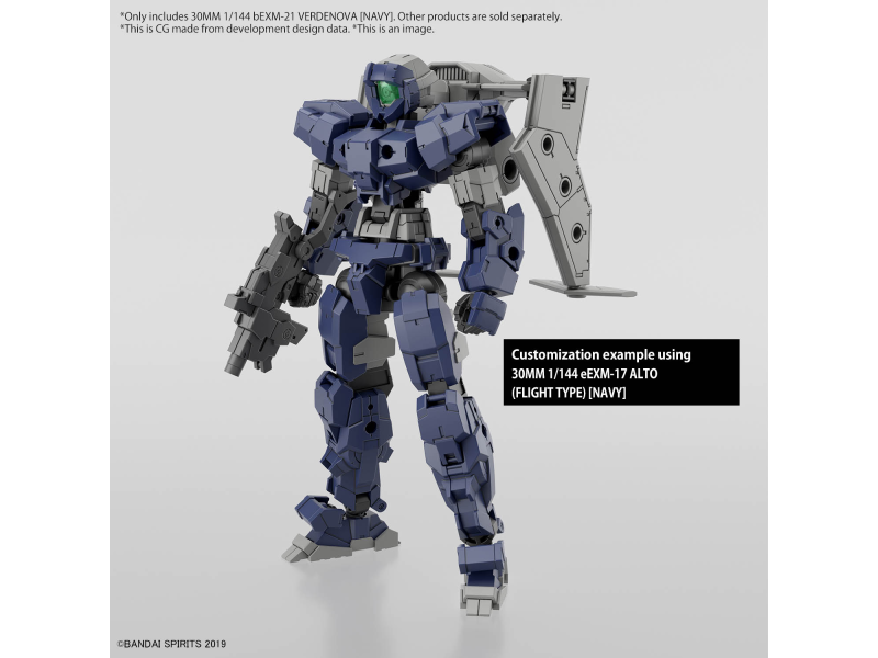 Bandai bEXM-21 VERDENOVA [NAVY] 30MM 1/144 Bandai