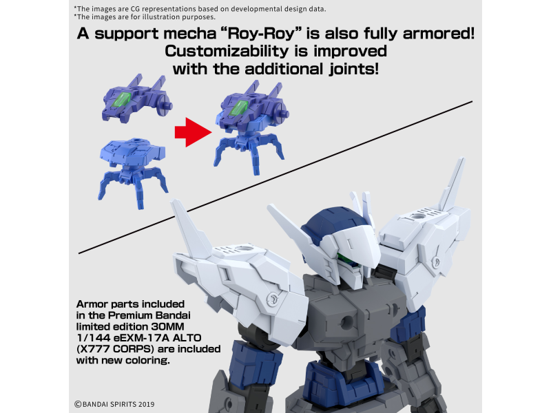 Bandai eEXM-17FA FULL ARMOR ALTO 30MM 1/144 Bandai