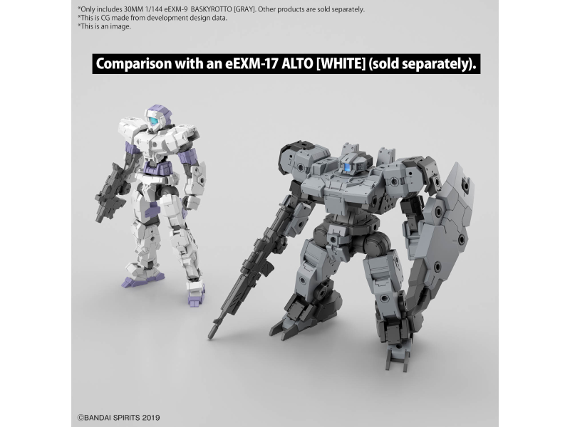 Bandai eEXM-9 BASKYROTTO [GRAY] 30MM 1/144 Bandai