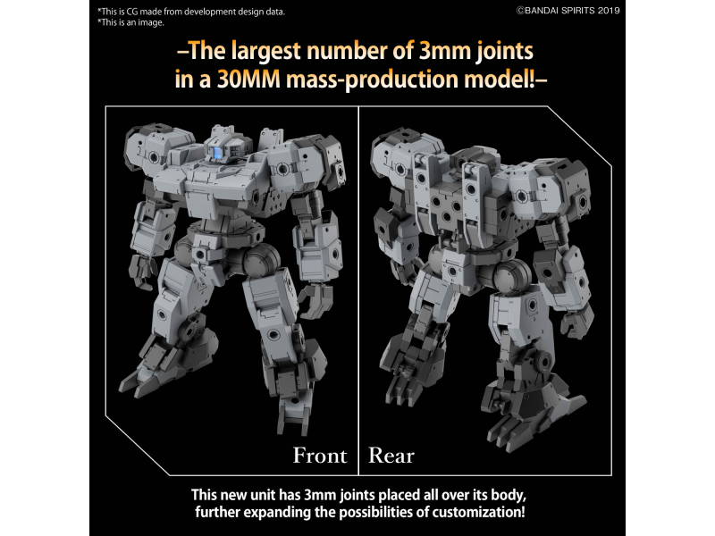 Bandai eEXM-9 BASKYROTTO [GRAY] 30MM 1/144 Bandai