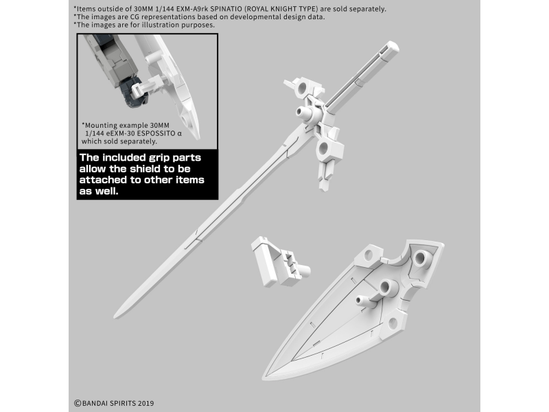 Bandai EXM-A9rk SPINATIO (ROYAL KNIGHT TYPE) 30MM 1/144 Bandai