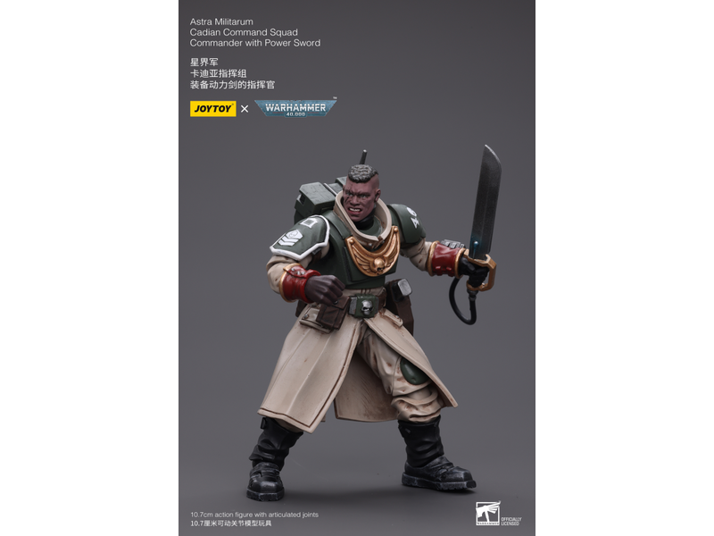 Joy Toy Cadian Command Squad Commander with Power Sword Astra Militarum Joy Toy