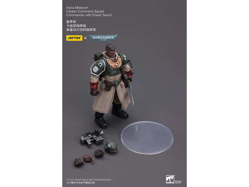Joy Toy Cadian Command Squad Commander with Power Sword Astra Militarum Joy Toy