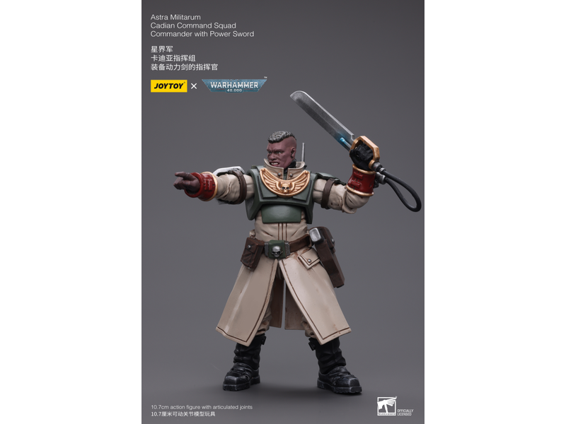 Joy Toy Cadian Command Squad Commander with Power Sword Astra Militarum Joy Toy