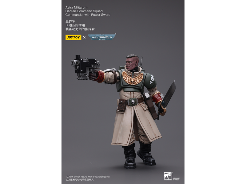 Joy Toy Cadian Command Squad Commander with Power Sword Astra Militarum Joy Toy
