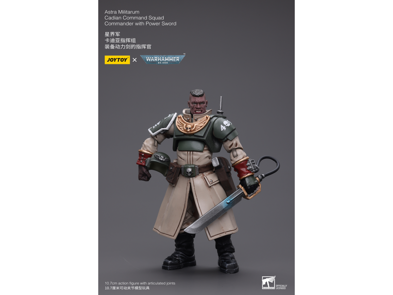 Joy Toy Cadian Command Squad Commander with Power Sword Astra Militarum Joy Toy