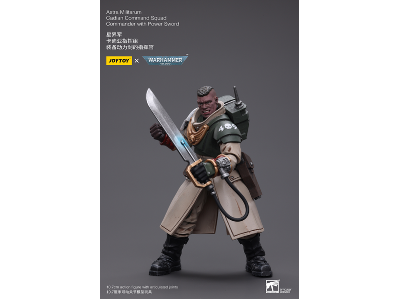 Joy Toy Cadian Command Squad Commander with Power Sword Astra Militarum Joy Toy