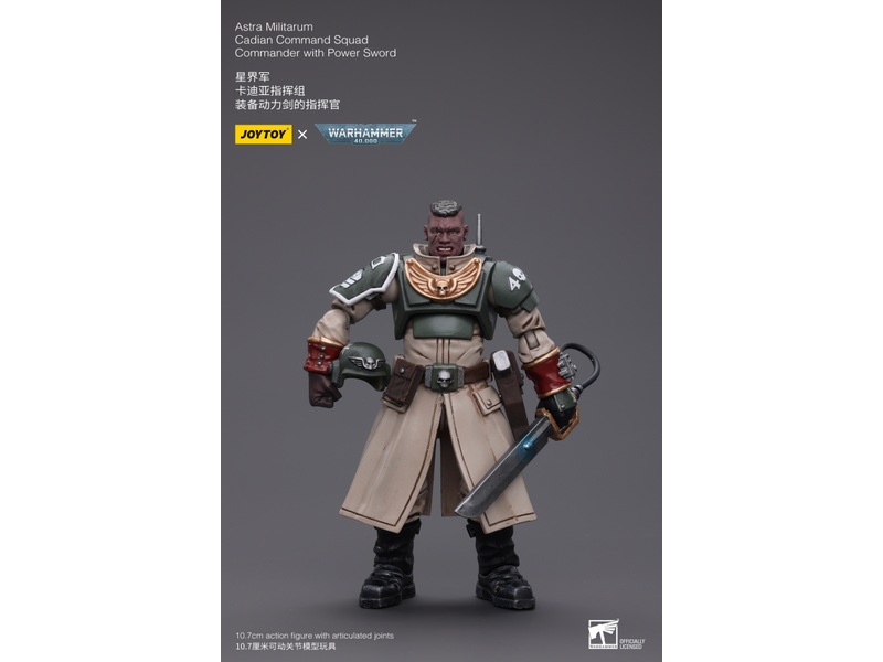 Joy Toy Cadian Command Squad Commander with Power Sword Astra Militarum Joy Toy