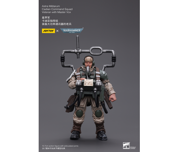 Cadian Command Squad Veteran with Master Vox Astra Militarum Joy Toy