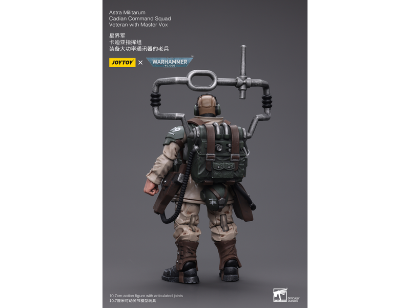 Joy Toy Cadian Command Squad Veteran with Master Vox Astra Militarum Joy Toy