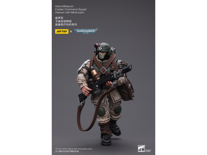 Joy Toy Cadian Command Squad Veteran with Medi-pack Astra Militarum Joy Toy