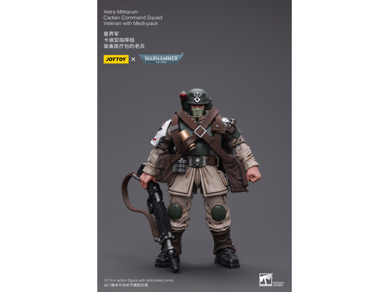 Joy Toy Cadian Command Squad Veteran with Medi-pack Astra Militarum Joy Toy