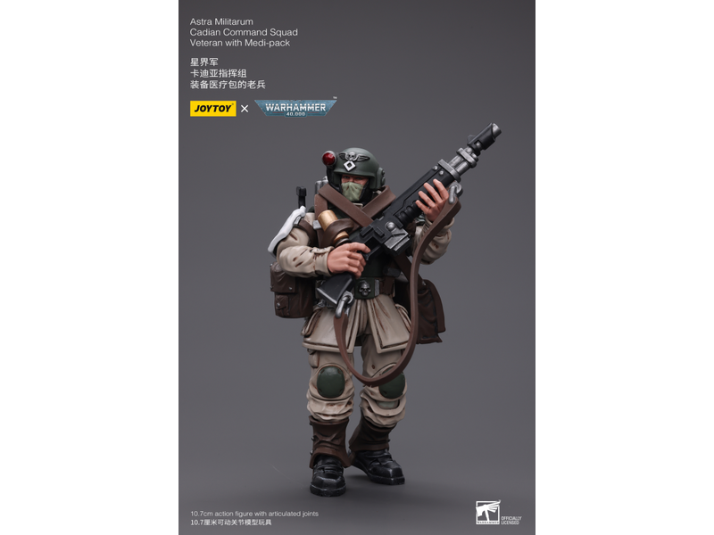 Joy Toy Cadian Command Squad Veteran with Medi-pack Astra Militarum Joy Toy