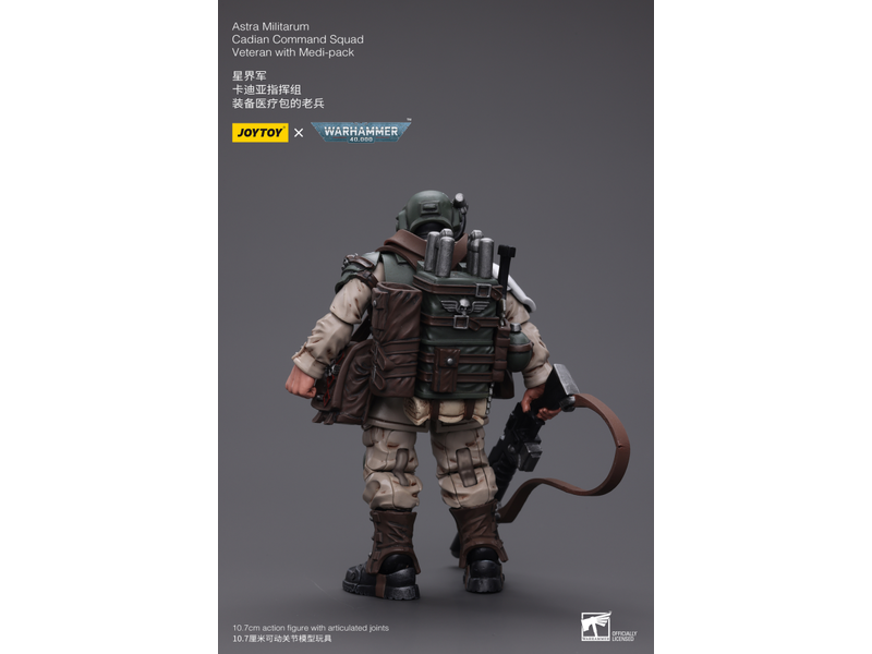 Joy Toy Cadian Command Squad Veteran with Medi-pack Astra Militarum Joy Toy