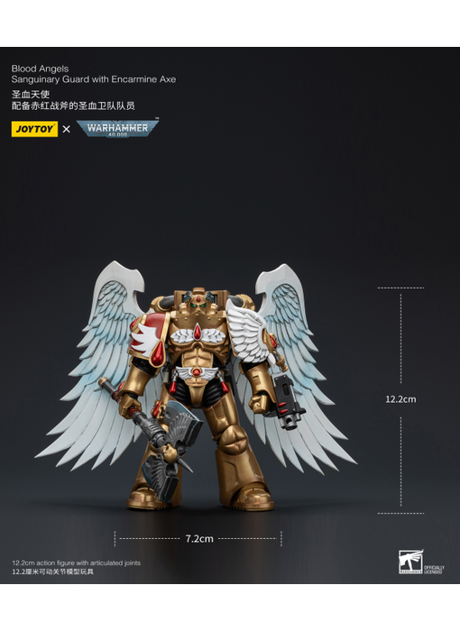 Sanguinary Guard with Encarmine Axe Blood Angels Joy Toy