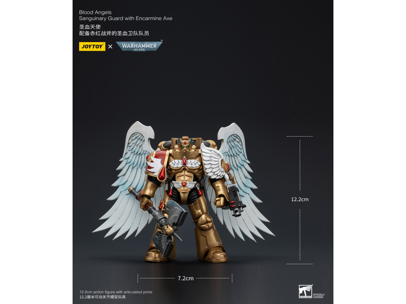 Joy Toy Sanguinary Guard with Encarmine Axe Blood Angels Joy Toy