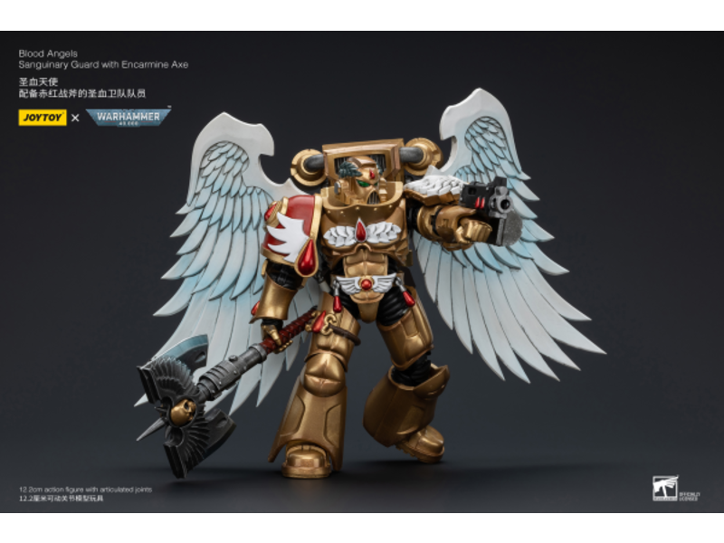Joy Toy Sanguinary Guard with Encarmine Axe Blood Angels Joy Toy