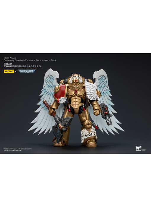 Sanguinary Guard with Encarmine Axe and Inferno Pistol Blood Angels Joy Toy