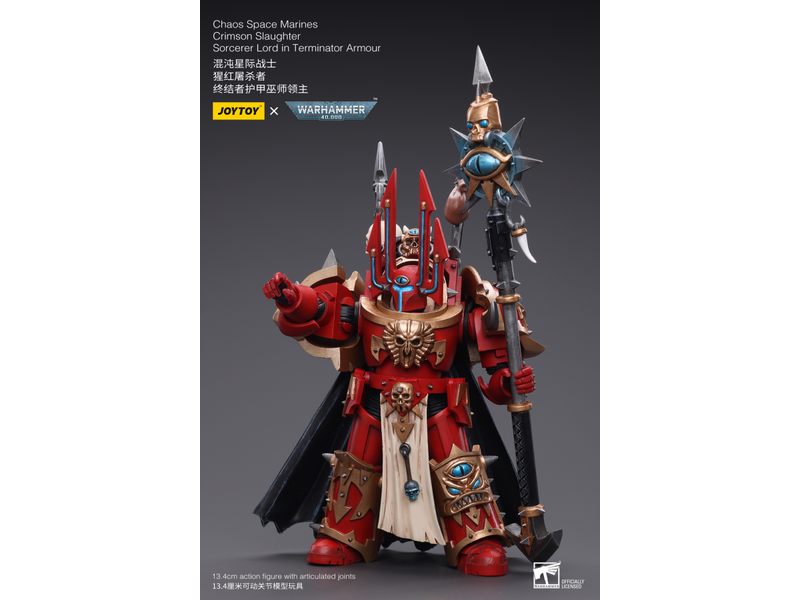 Joy Toy Crimson Slaughter Sorcerer Lord in Terminator Armour Chaos Space Marines Joy Toy