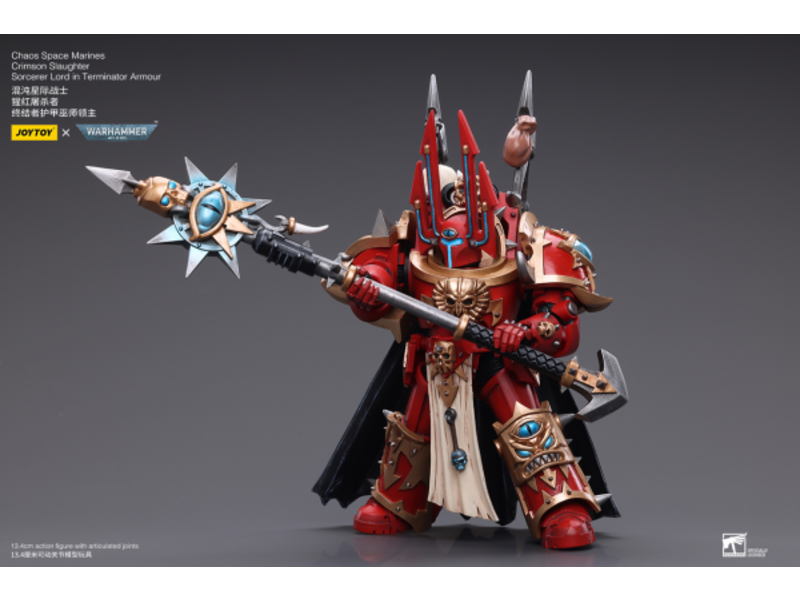 Joy Toy Crimson Slaughter Sorcerer Lord in Terminator Armour Chaos Space Marines Joy Toy