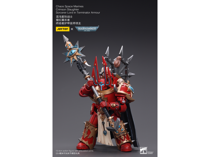 Joy Toy Crimson Slaughter Sorcerer Lord in Terminator Armour Chaos Space Marines Joy Toy