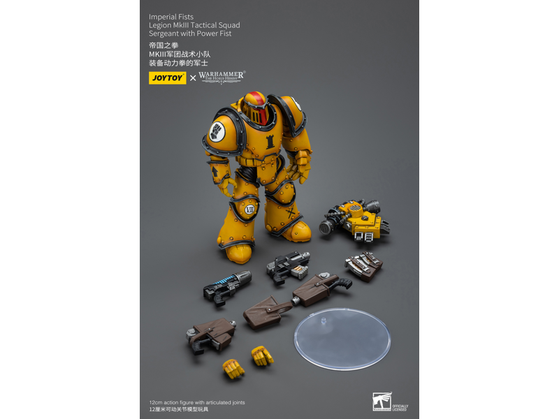 Joy Toy Legion MkIII Tactical Squad Sergeant with Power Fist Imperial Fists Joy Toy