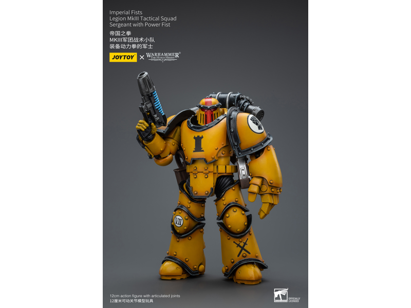 Joy Toy Legion MkIII Tactical Squad Sergeant with Power Fist Imperial Fists Joy Toy