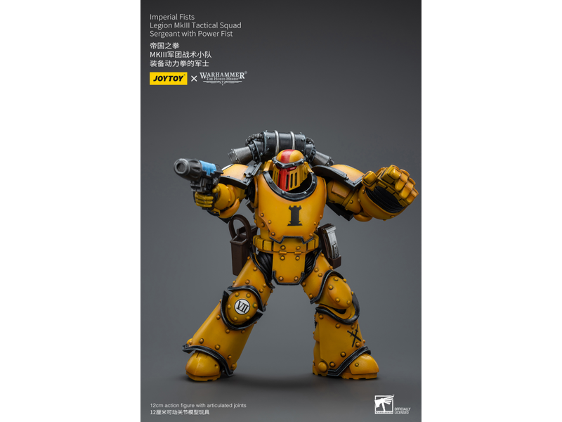 Joy Toy Legion MkIII Tactical Squad Sergeant with Power Fist Imperial Fists Joy Toy