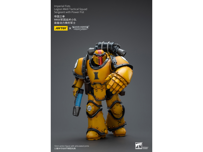 Joy Toy Legion MkIII Tactical Squad Sergeant with Power Fist Imperial Fists Joy Toy