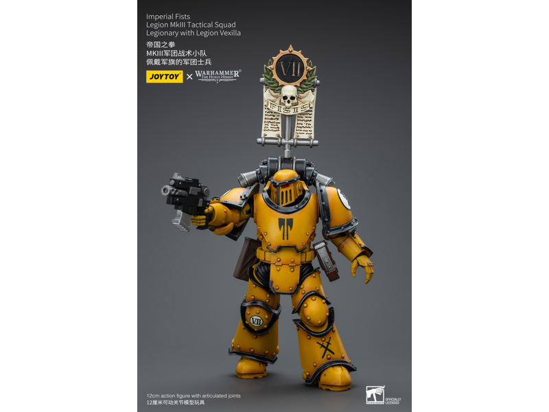 Joy Toy Legion MkIII Tactical Squad Legionary with Legion Vexilla Imperial Fists Joy Toy