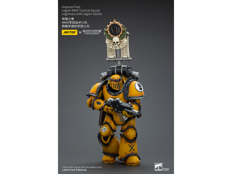 Joy Toy Legion MkIII Tactical Squad Legionary with Legion Vexilla Imperial Fists Joy Toy