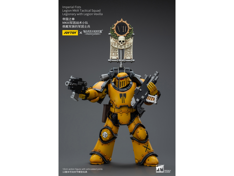 Joy Toy Legion MkIII Tactical Squad Legionary with Legion Vexilla Imperial Fists Joy Toy