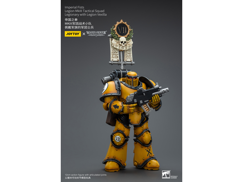 Joy Toy Legion MkIII Tactical Squad Legionary with Legion Vexilla Imperial Fists Joy Toy