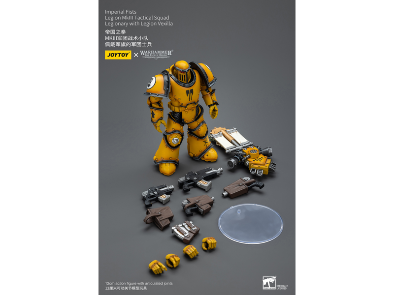 Joy Toy Legion MkIII Tactical Squad Legionary with Legion Vexilla Imperial Fists Joy Toy