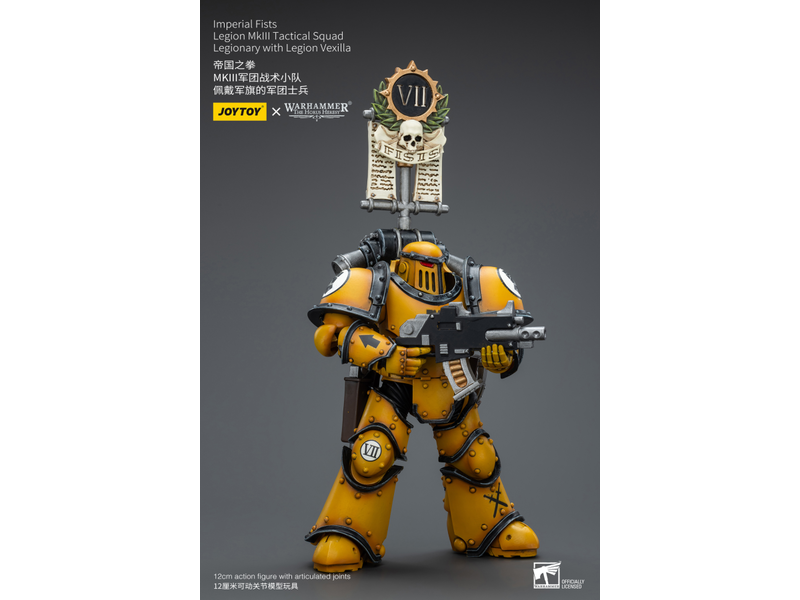 Joy Toy Legion MkIII Tactical Squad Legionary with Legion Vexilla Imperial Fists Joy Toy